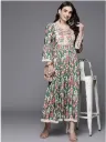 Cotton dress with Mirror yolk