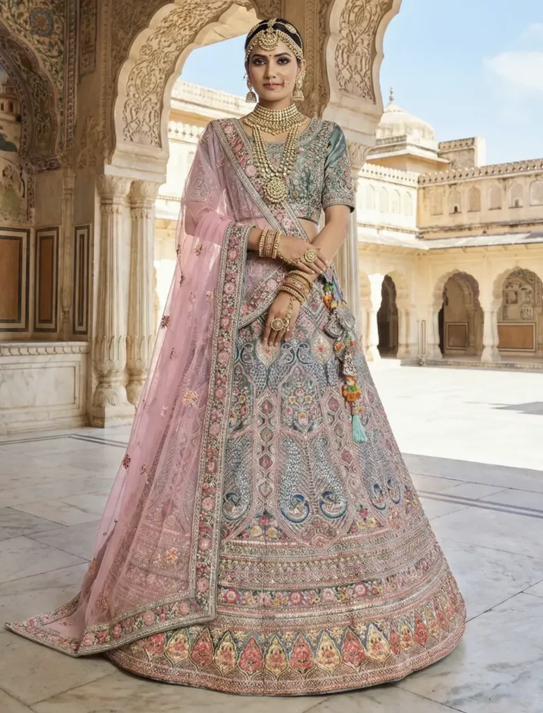 Premium Velvet Lehenga Set (M-40)