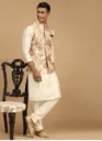Mens Kurta Jacket (beige)set