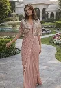 Peach Drape Set