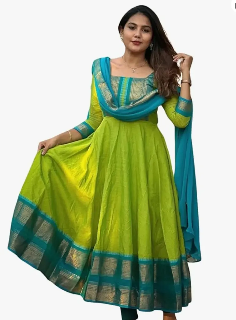 G Cotton Silk Anarkali (S-38)