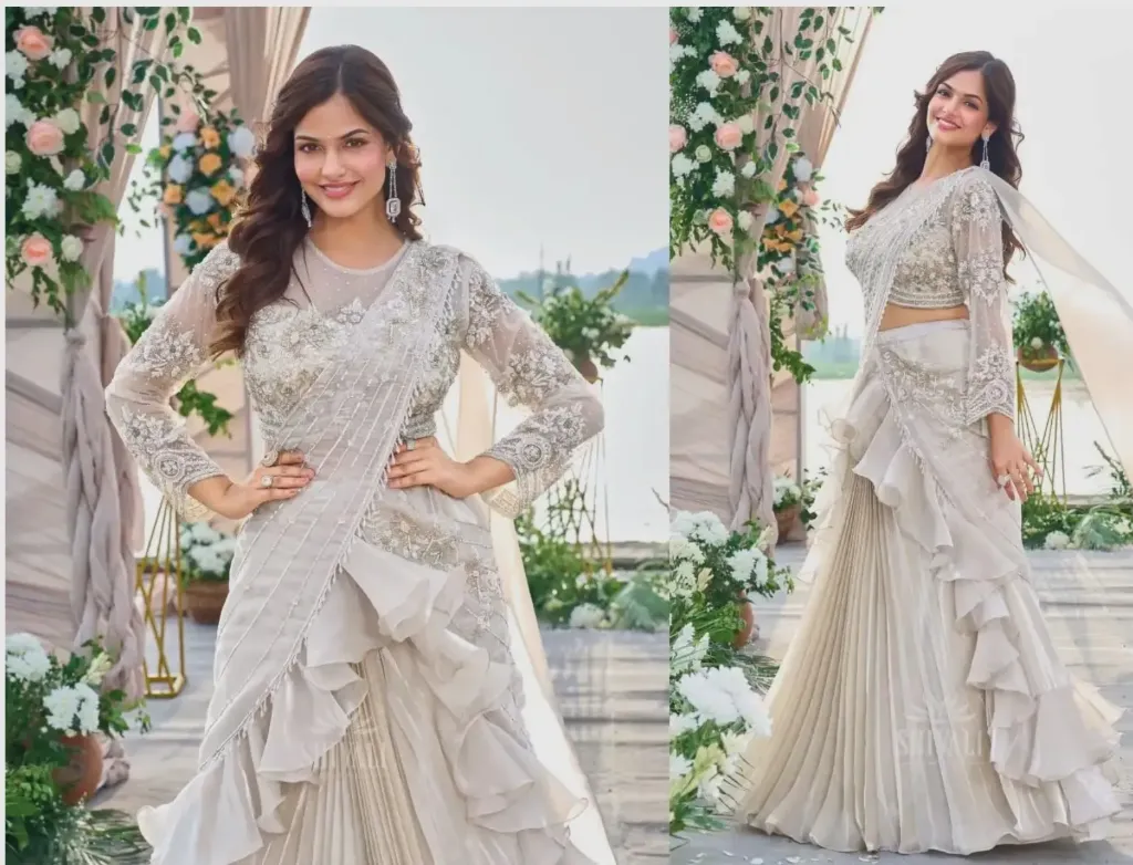 Zari embroidery Party Dress