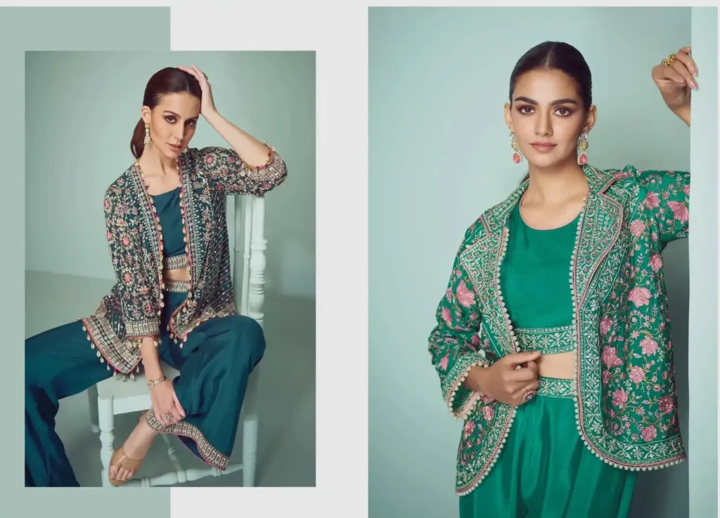 Sisters Embroidery Plazo