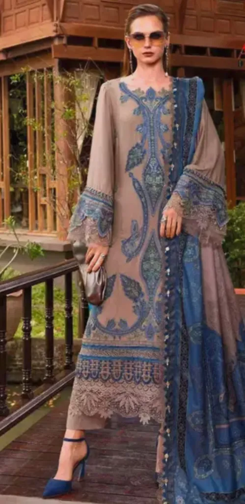 Rayon Embroidered Suit