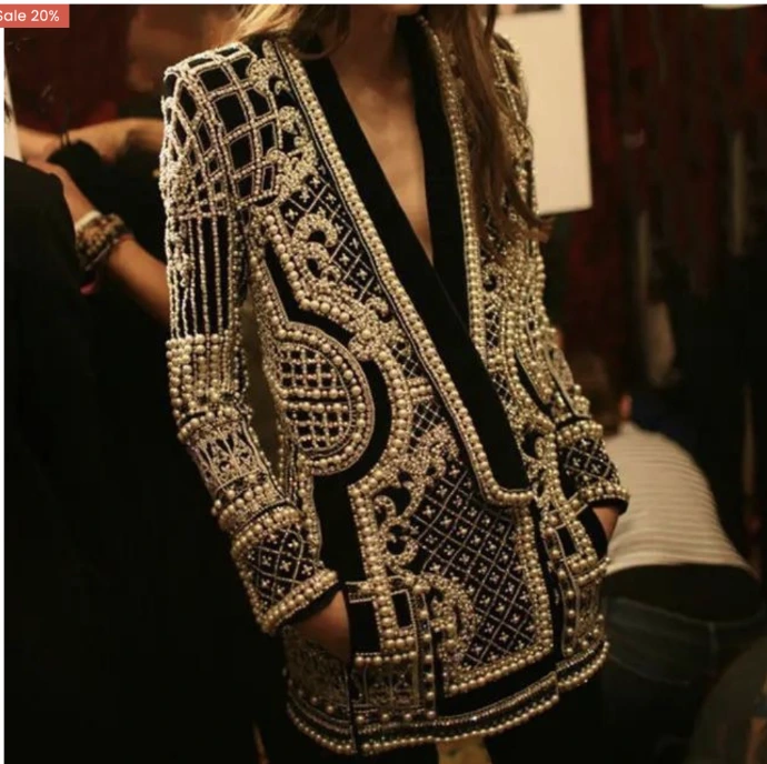 [Material- Cotton Knit Blend] Pearl Blazer