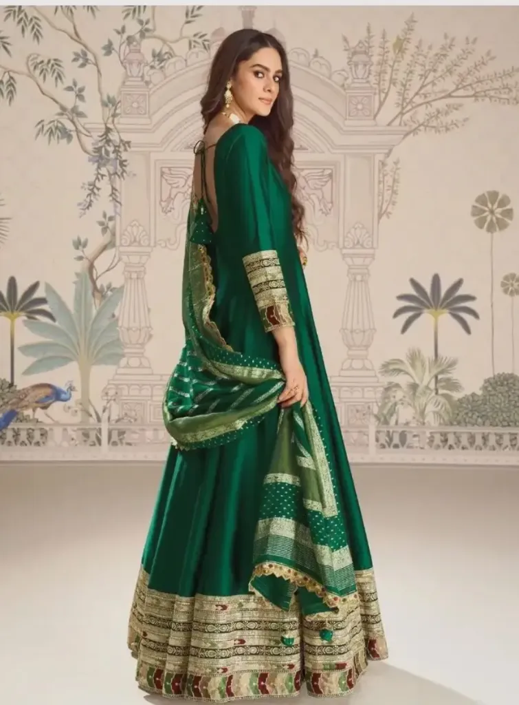 Green Silk Gown