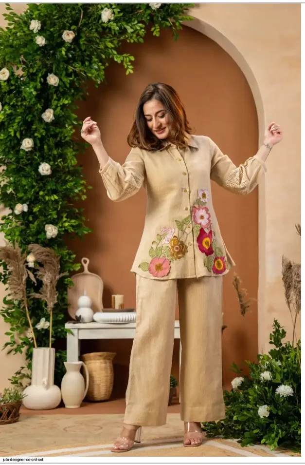 Emb Jute Cord Set