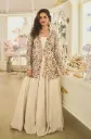 BEADS EMBROIDERED JACKET GOWN
