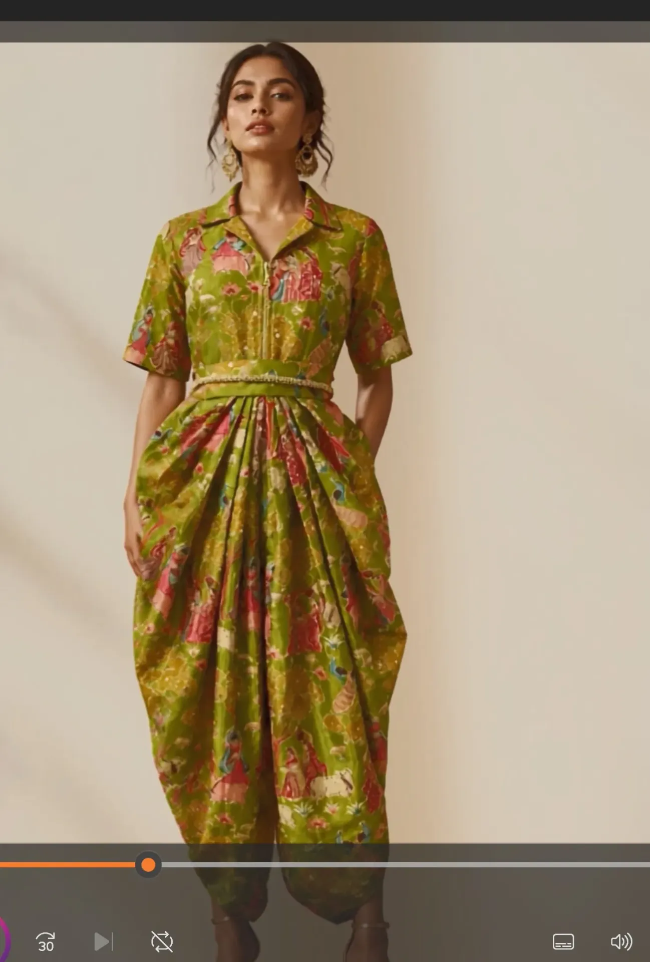 Dhoti Drape Dress